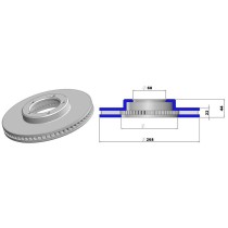 DISQUE de FREIN Avant Ø 269mm pour DACIA Duster (L'unité)