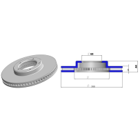 DISQUE de FREIN Avant Ø 280mm pour DACIA Duster (L'unité)