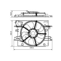 VENTILATEUR de RADIATEUR pour DACIA Duster