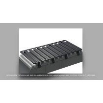GALERIE DE TOIT MODULAIRE RIVAL EN ALUMINIUM NOIR POUR LAND ROVER DEFENDER 110 (1990-2016) (2675 x 1430 MM)