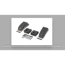 GALERIE DE TOIT MODULAIRE RIVAL EN ALUMINIUM NOIR POUR LAND ROVER DEFENDER 110 (1990-2016) (2675 x 1430 MM)