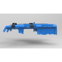 KIT 2 BARRES DE TOIT RHINO RACK RECONN - DECK NOIRES 1500 MM ET PIEDS POUR INEOS GRENADIER