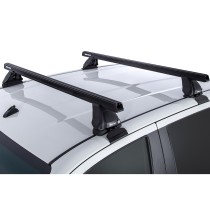 Kit 2 barres de toit Heavy Duty noire 1250mm série 2500 Toyota Hilux Revo 2015-