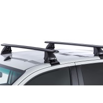 Kit 2 barres de toit noire Vortex 1260mm avec pieds 2500 Toyota Hilux Revo 2015-