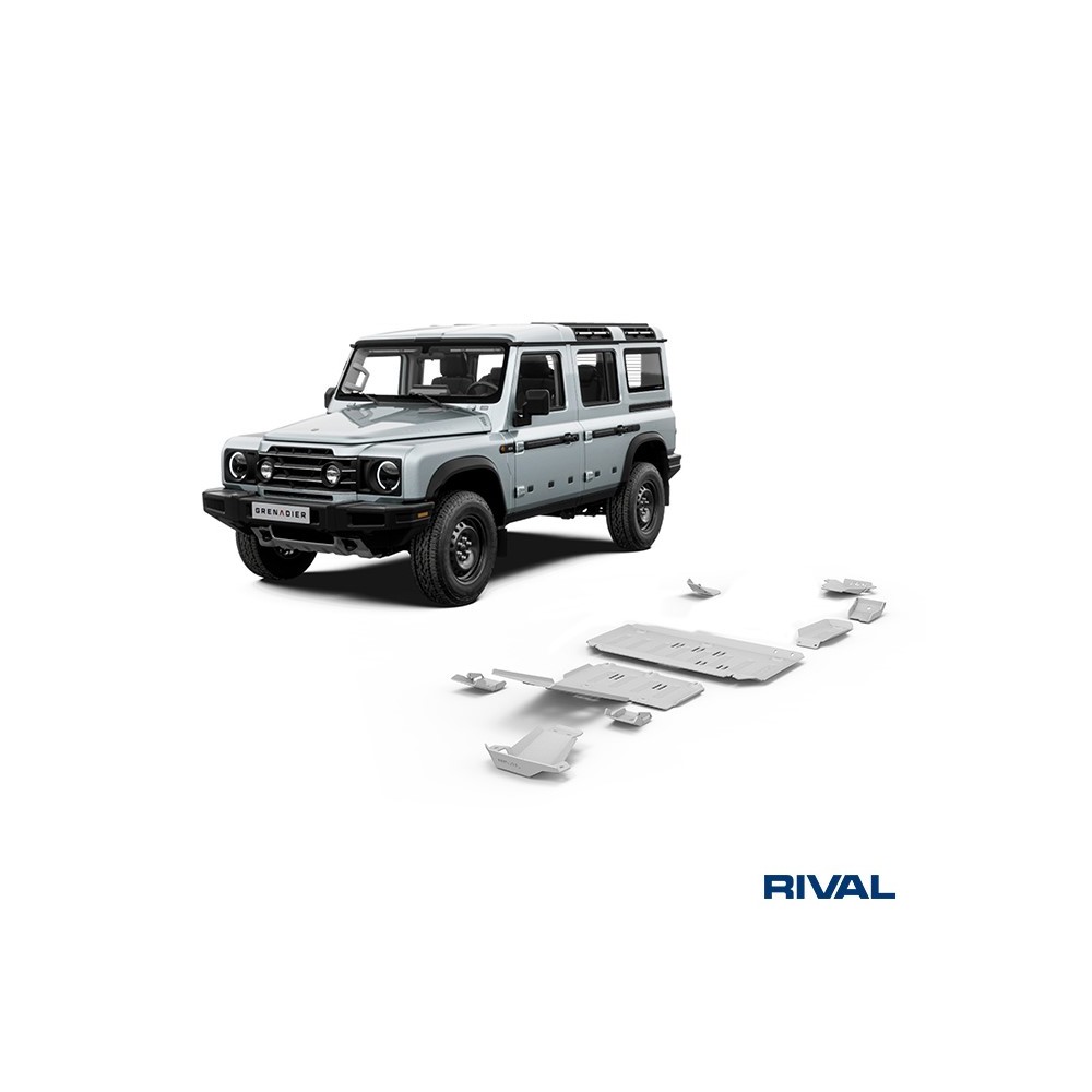 KIT DE BLINDAGES TOTAL EN ALUMINIUM 6 MM RIVAL POUR INEOS GRENADIER