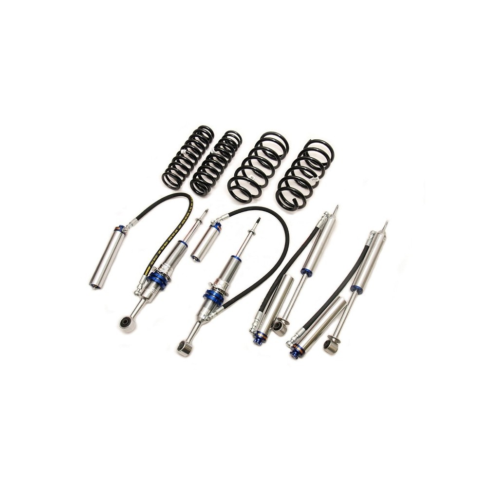 KIT DE SUSPENSION TERRAIN TAMER AVEC AMORTISSEUR PRO SHOCK REHAUSSE +40/50MM POUR MITSUBISHI PAJERO 3 ET 4
