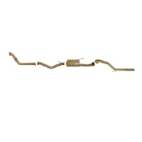 Ligne d'échappement complète en Inox 3" après turbo King Brown Toyota Land Cruiser HDJ100