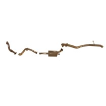 Ligne d'échappement complète en Inox 3" après turbo King Brown Toyota Land Cruiser HDJ80