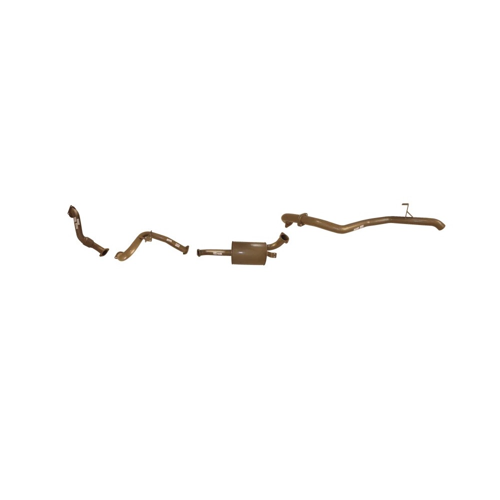 Ligne d'échappement complète en Inox 3" après turbo King Brown Toyota Land Cruiser HDJ80 Ligne d'échappement complète en Inox 3" après turbo King Brown Toyota Land Cruiser HDJ80