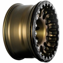 JANTE ALUMINIUM BEADLOCK RENFORCÉE EVO CORSE  BRONZE MAT ET OR 9x17"