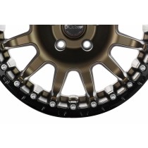 JANTE ALUMINIUM BEADLOCK RENFORCÉE EVO CORSE  BRONZE MAT ET OR 9x17"