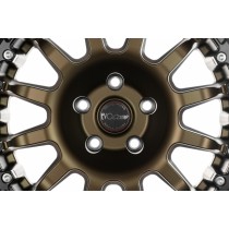 JANTE ALUMINIUM BEADLOCK RENFORCÉE EVO CORSE  BRONZE MAT ET OR 9x17"
