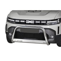 PROTECTION AVANT TUBULAIRE 63MM PARE BUFFLE INOX HOMOLOGUEE CE POUR DACIA DUSTER 2024+