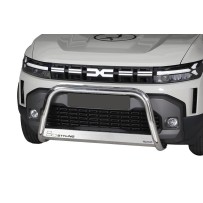 PROTECTION AVANT TUBULAIRE 63MM PARE BUFFLE INOX HOMOLOGUEE CE POUR DACIA DUSTER 2024+