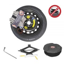 Kit roue de secours 145/90-16 + roue acier 4x16 5x114.3 CTR66.1 avec cric B3 + clé 21