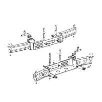 PARE CHOC AVEC KIT DE MONTAGE INTEGRE POUR TREUIL POUR MERCEDES G460/461/463