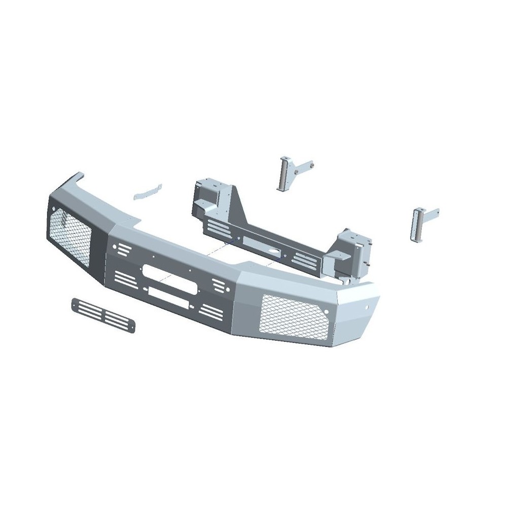 PARE CHOC ET KIT DE MONTAGE INTEGRE POUR TREUIL POUR MERCEDES G350 ET G500 A PARTIR DE 2016