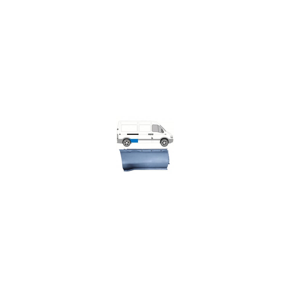 Panneau de réparation latéral pour Opel Movano / Renault Master 1998-2010 / Droite