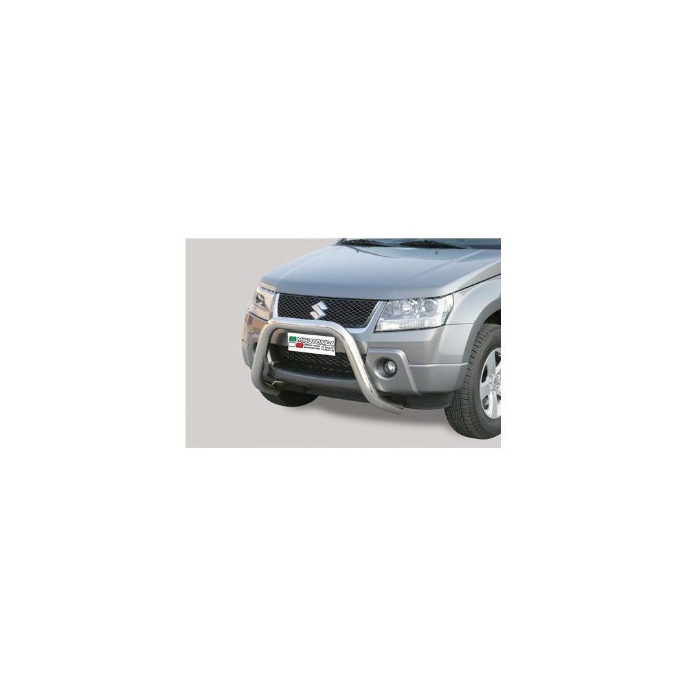 PARE-BUFFLE AVANT TUBULAIRE 76MM INOX HOMOLOGUEE CE POUR SUZUKI GRAND VITARA DE 2005 A 2009