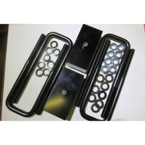 Paire de cales de lames de suspension +35mm pour NISSAN Navara D40