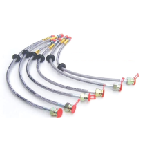 FLEXIBLES DE FREINS RENFORCEE QUALITE AVIATION POUR NISSAN NAVARA D40 A PARTIR DE 2005