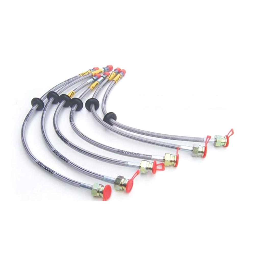 FLEXIBLES DE FREINS RENFORCEE QUALITE AVIATION POUR NISSAN NAVARA D40 A PARTIR DE 2005