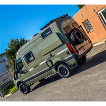 Porte roue sur porte arrière gauche Sprinter III après 2018 INOX