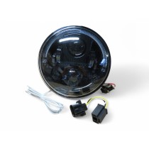 Optique ronds 7 pouces à leds 12V fond noir - LA PIECE