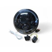 Optique ronds 7 pouces à leds 12V fond noir - LA PIECE