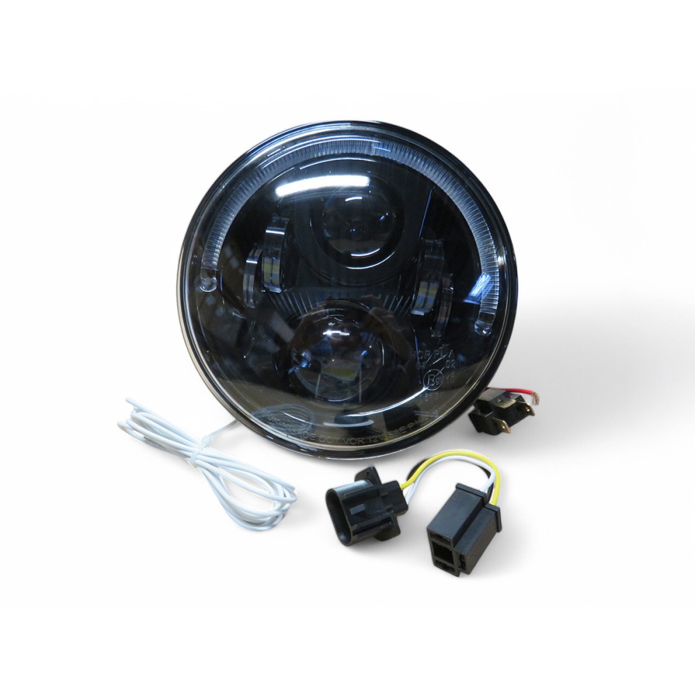 Optique ronds 7 pouces à leds 12V fond noir - LA PIECE Optique ronds 7 pouces à leds 12V fond noir - LA PIECE