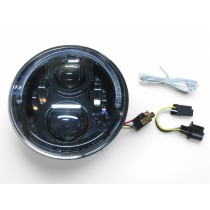 Optique ronds 7 pouces à leds 12V fond noir - LA PIECE