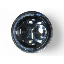 Optique ronds 7 pouces à leds 12V fond noir - LA PIECE