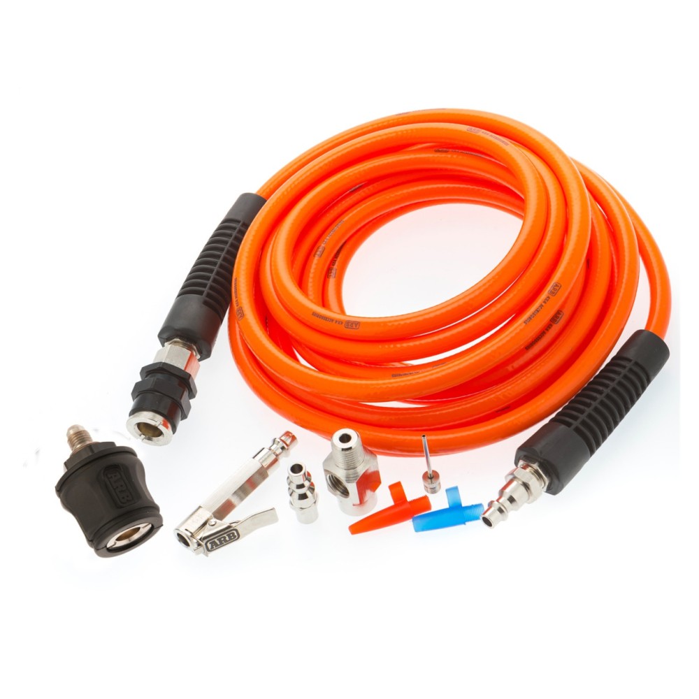 Kit tuyau 7m 10bars + raccords et adaptateurs de gonflage compresseur ARB Kit tuyau 7m 10bars + raccords et adaptateurs de gonflage compresseur ARB