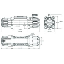 TREUIL ARB 10000 12V "BUSHRANGER" 4536 KG