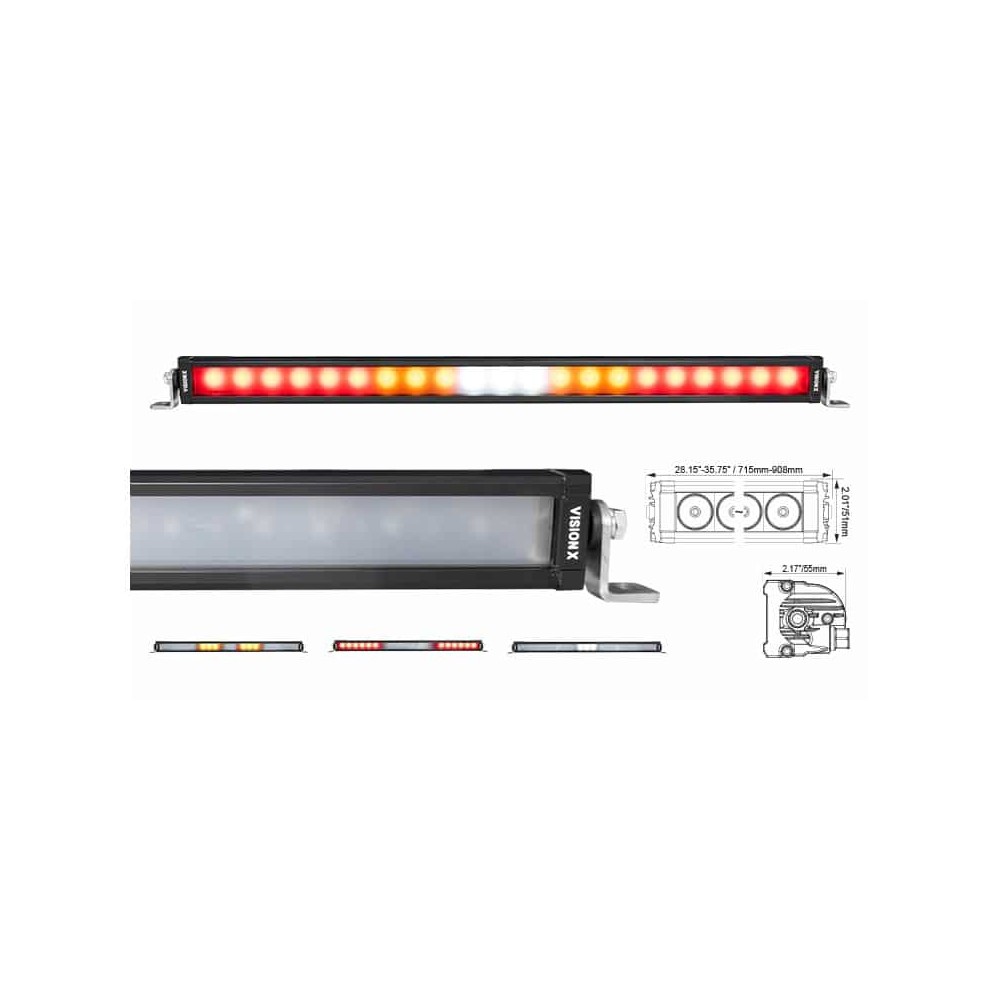 Barre Led VisionX Chaser barre idéal pour l'arrière