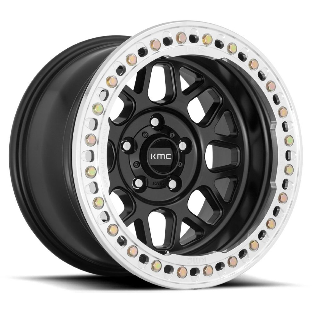 Jante aluminium 8,5 x 17 ET+18 KMC BEADLOCK Jeep KMC KM235 GRENADE DESERT