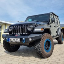 Pare-chocs avant pare-chocs NSR Jeep Wrangler JL 2018- pare-chocs treuil ALU noir premium