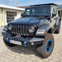 Pare-chocs avant pare-chocs NSR Jeep Wrangler JL 2018- pare-chocs treuil ALU noir premium