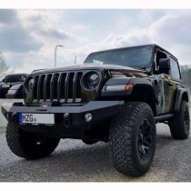 Pare-chocs avant pare-chocs NSR Jeep Wrangler JL 2018- pare-chocs treuil ALU noir premium