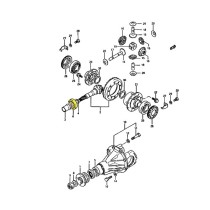 ROULEMENT À ROULEAUX INTERNE ET CALE DE PIGNON SUZUKI SAMURAI ET SJ