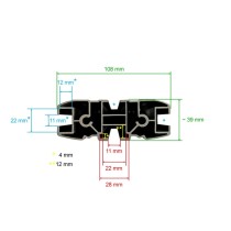 KIT PIEDS DE FIXATION SUR GOUTTIERE SUR BARRE DE TOIT RHINO RACK RECONN - DECK POUR INEOS GRENADIER