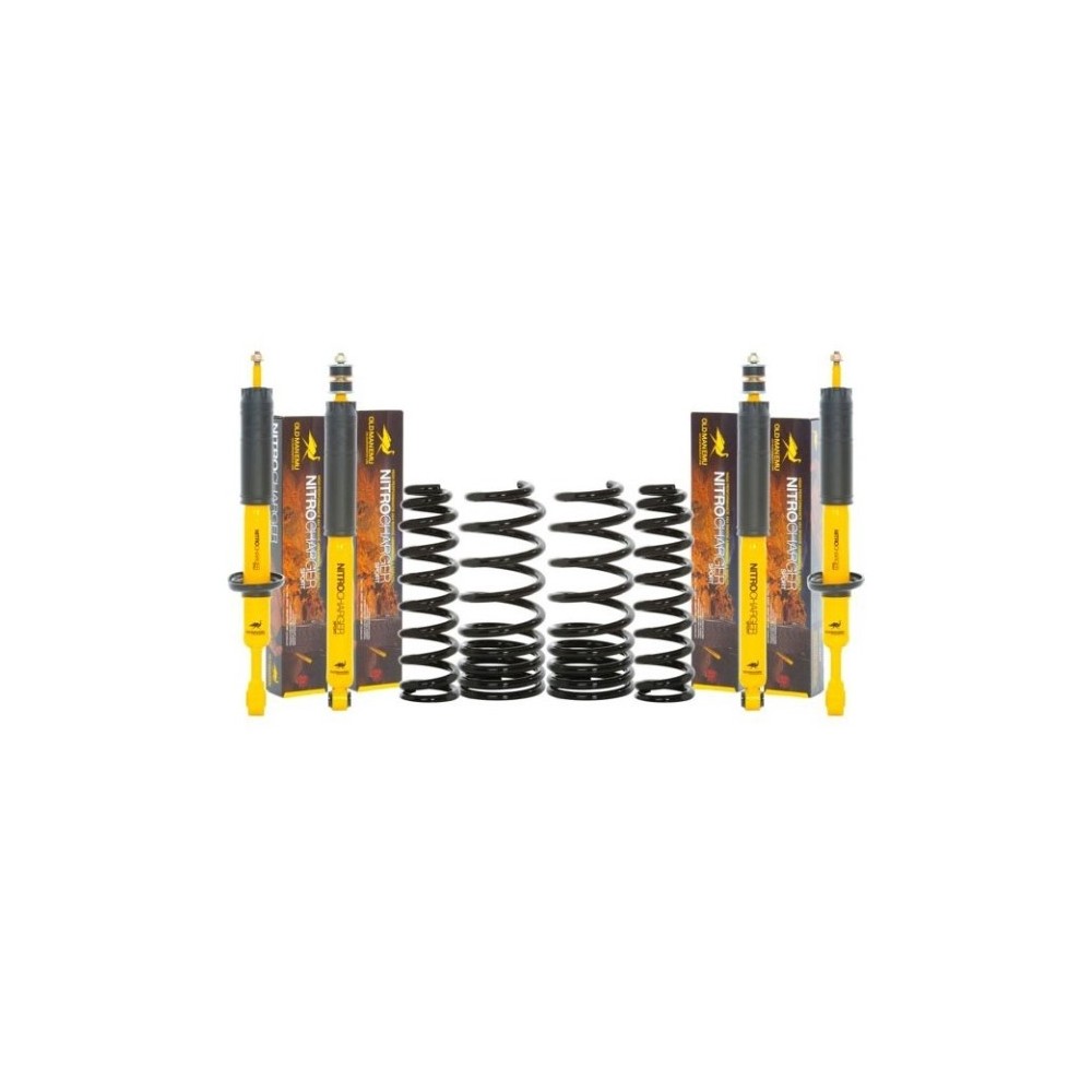 KIT DE SUSPENSION OME SPORT REHAUSSE +40/50MM TARAGE MEDIUM POUR MITSUBISHI PAJERO/MONTERO APRES 2000 KIT DE SUSPENSION OME SPORT REHAUSSE +40/50MM TARAGE MEDIUM POUR MITSUBISHI PAJERO/MONTERO APRES 2000