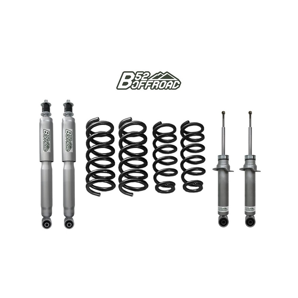 KIT DE LEVAGE B52 OFFROAD +4 CM POUR MITSUBISHI PAJERO V60 ET V80 DISPO AOUT 2025 KIT DE LEVAGE B52 OFFROAD +4 CM POUR MITSUBISHI PAJERO V60 ET V80 DISPO AOUT 2025