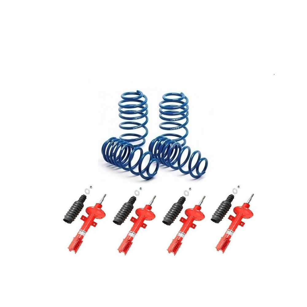 Kit de rehausse de suspension +3 cm Koni - H&R, ensemble complet  ( Dacia Duster )