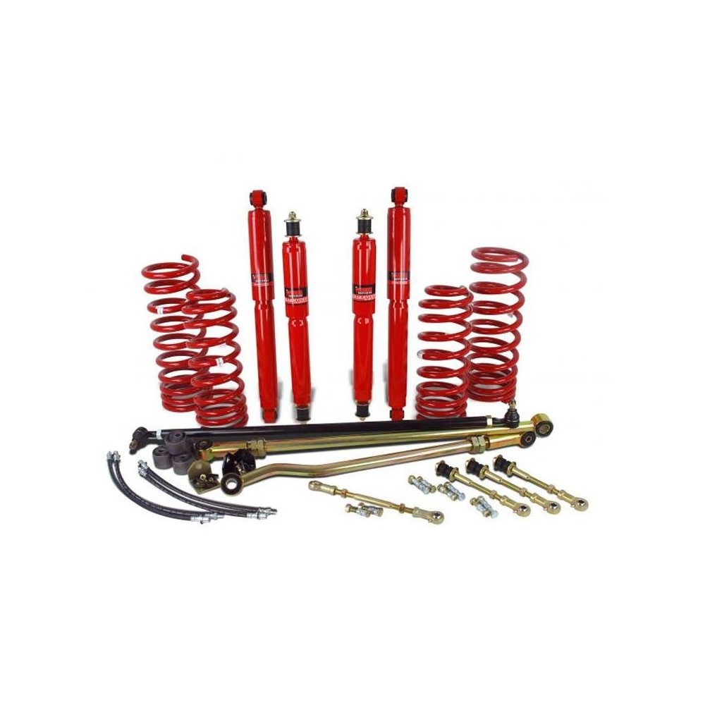 KIT DE SUSPENSION PEDDERS REHAUSSE +80/100MM TARAGE MEDIUM POUR NISSAN PATROL GR Y60/Y61
