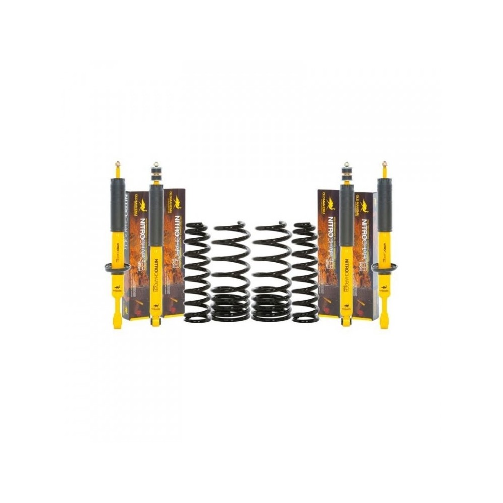 KIT DE SUSPENSION OME SPORT REHAUSSE +40/50MM TARAGE AU CHOIX POUR LAND ROVER DEFENDER 110