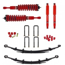 KIT DE SUSPENSION PEDDERS REHAUSSE +45MM TARAGE AU CHOIX POUR TOYOTA HILUX REVO