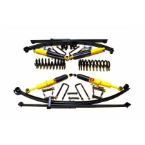 KIT DE SUSPENSION AVEC LAMES PARABOLIQUES REHAUSSE +40/50MM POUR TOYOTA HILUX VIGO DE 2005 A 2015