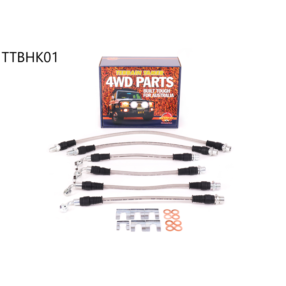 Kit flexibles de frein aviation +50mm TERRAIN TAMER