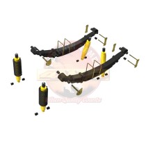 KIT DE SUSPENSION TERRAIN TAMER REHAUSSE +40/50MM POUR NISSAN NAVARA D23 RESSORT ARRIERE A LAMES